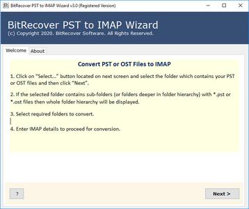 BitRecover PST to IMAP Migration Wizard 4.0