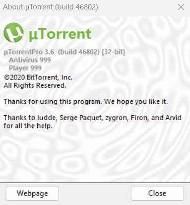 μTorrent Pro 3.6.0 Build 46802  Multilingual 52b5643bc6fd54af216c08f7500aa538