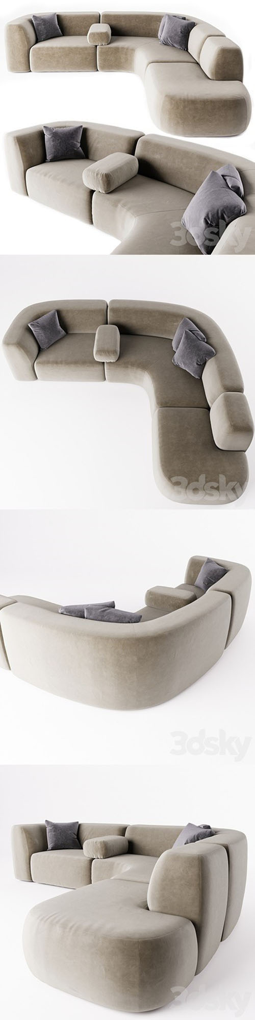 Piet Boon  BO sofa - 3d model