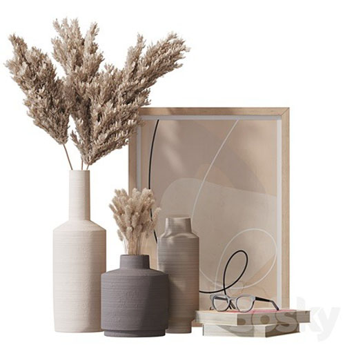 Decorative set 003 - 3d model