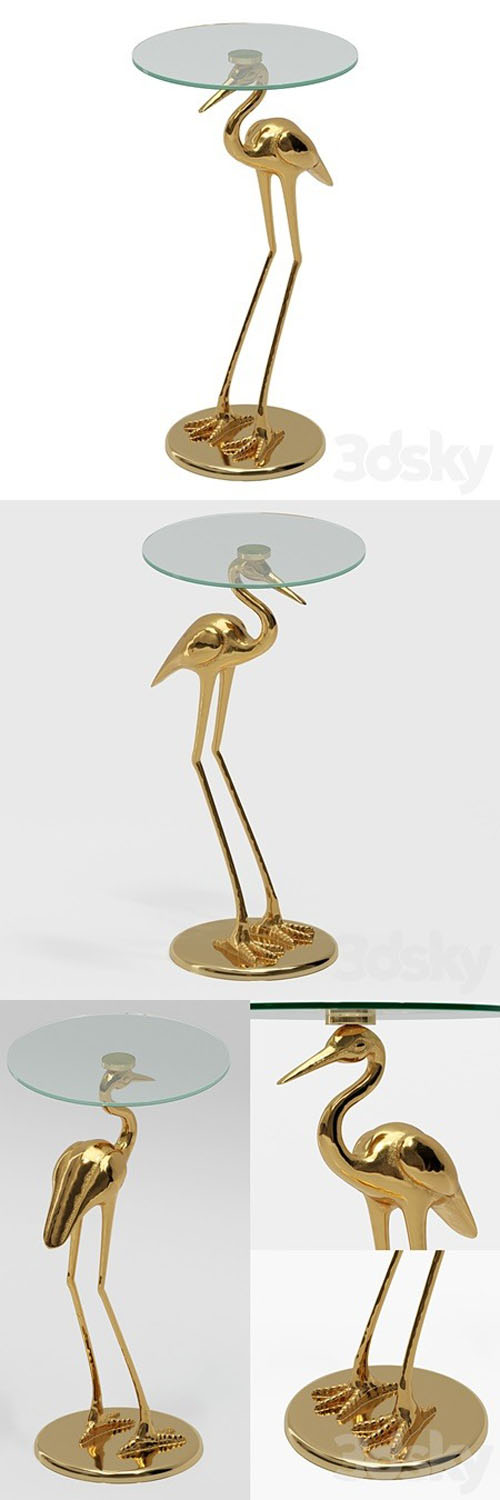 Side table Crane - 3d model