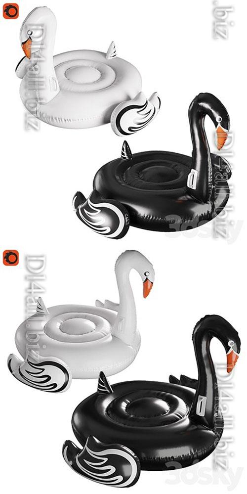 Inflatable swan circle - 3d model