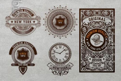 Set of 5 logos and badges vol 2