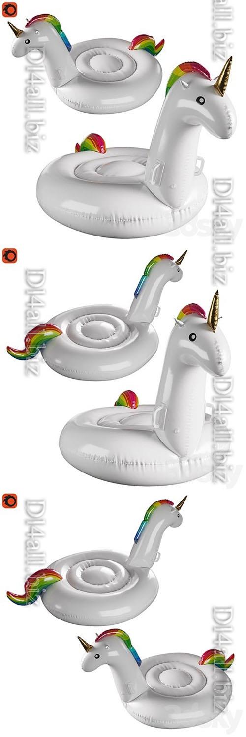 Inflatable unicorn circle - 3d model