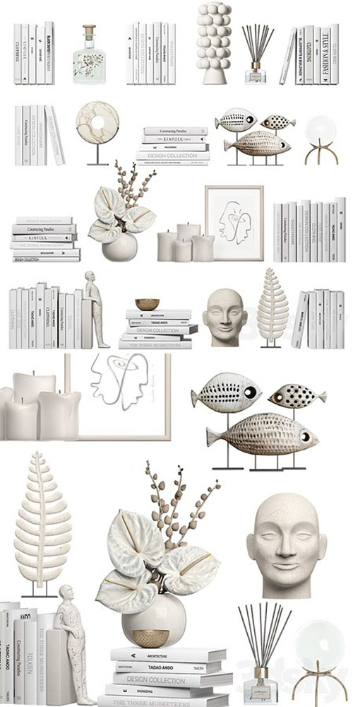 Decorative set 7 - 3d model