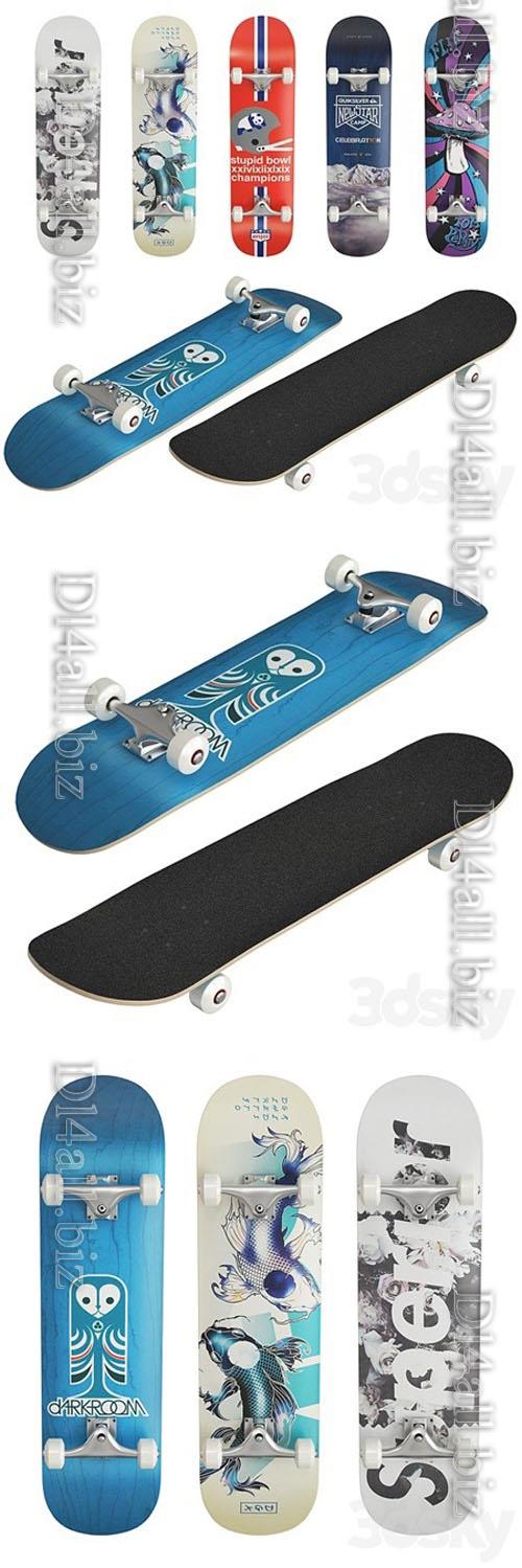 Skateboards - 3d model