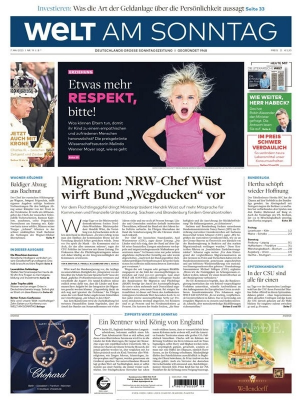 WELT AM SONNTAG - 07. Mai 2023