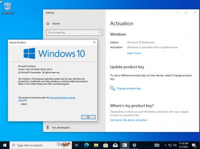 Windows 10 Enterprise 22H2 build 19045.2913 With Office 2021 Pro Plus Multilingual  Preactivated