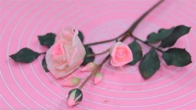 Simple Gumpaste Rose Edible  Flower 900ff6f14d8a5ab331a7c9717f39375d