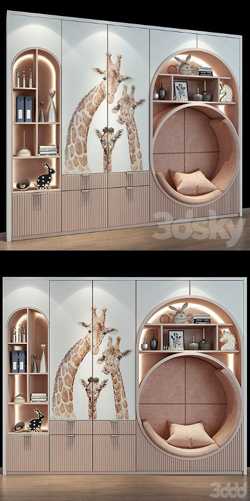Furniture for a Children 0440 - 3d model