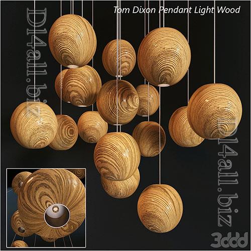 Tom Dixon Pendant Wood Light - 3d model