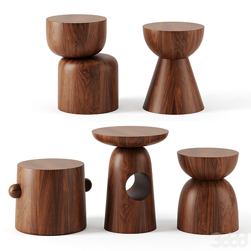 Hew Side Tables by DWR - 3d model