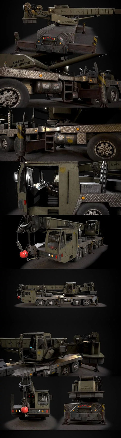 Crane Truck - 3d model