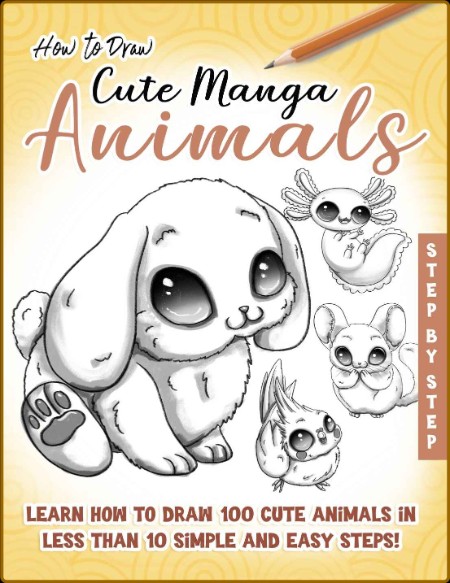 How to Draw Cute Manga Animals: Learn How to Draw 100 cute Animals, in less than 1...