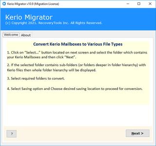 RecoveryTools Kerio Migrator 12.0
