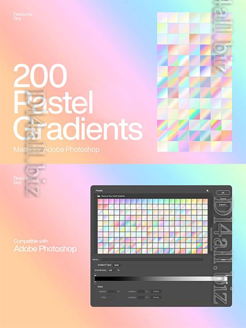 200 Pastel Photoshop Gradients