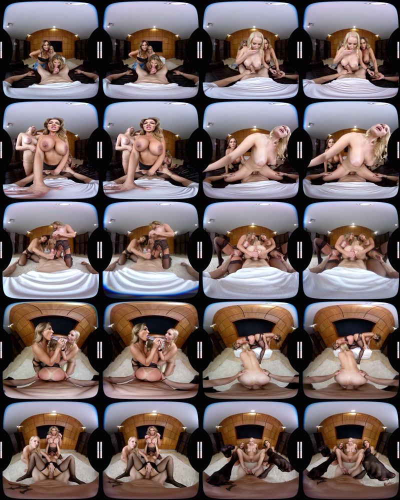 NaughtyAmericaVR, NaughtyAmerica: Aubrey Black, Farrah Dahl, Vanessa Cage / Bambino (Hot MILF's Aubrey Black, Farrah Dahl and Vanessa Cage teach you a lesson in fucking) [Oculus Rift, Vive | SideBySide] [3072p]