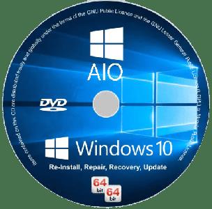Windows 10 22H2 Build 19045.2965 AIO 64in2 May 2023 (x86/x64 )
