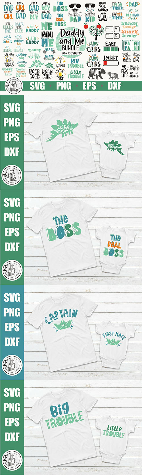 Father's day bundle design elements