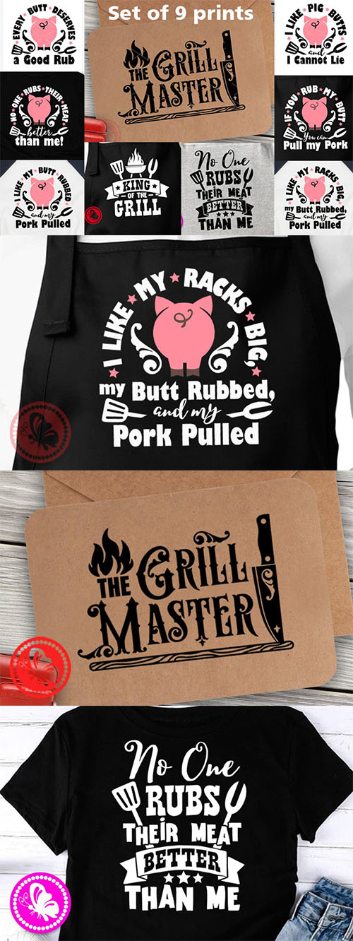 King of the grill shirt, barbecue apron steak bundle design elements King of the grill shirt, barbecue apron steak bundle design elements