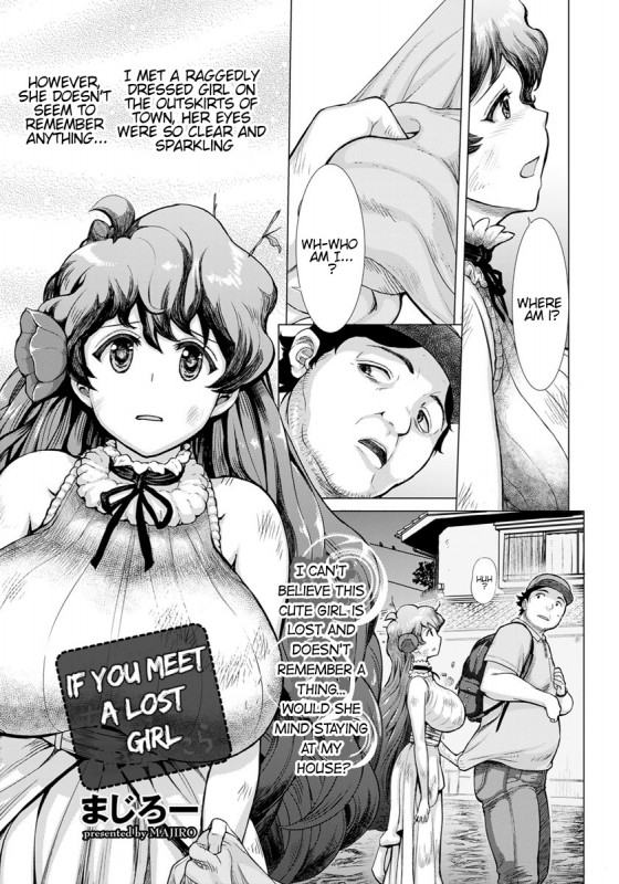 [Majirou] Michi ni Mayotta Onnanoko to Souguushitara | If You Meet A Lost Girl Hentai Comics