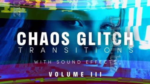 Videohive - Chaos Glitch Transitions v3 Pack 20 Dynamic Effects with Unique Sound for Premiere Pro 44760298