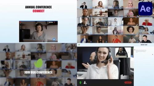 Videohive - Video Conference Multiscreen for After Effects - 45527366