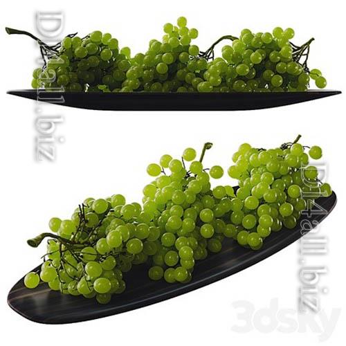 Green grape - 3d model