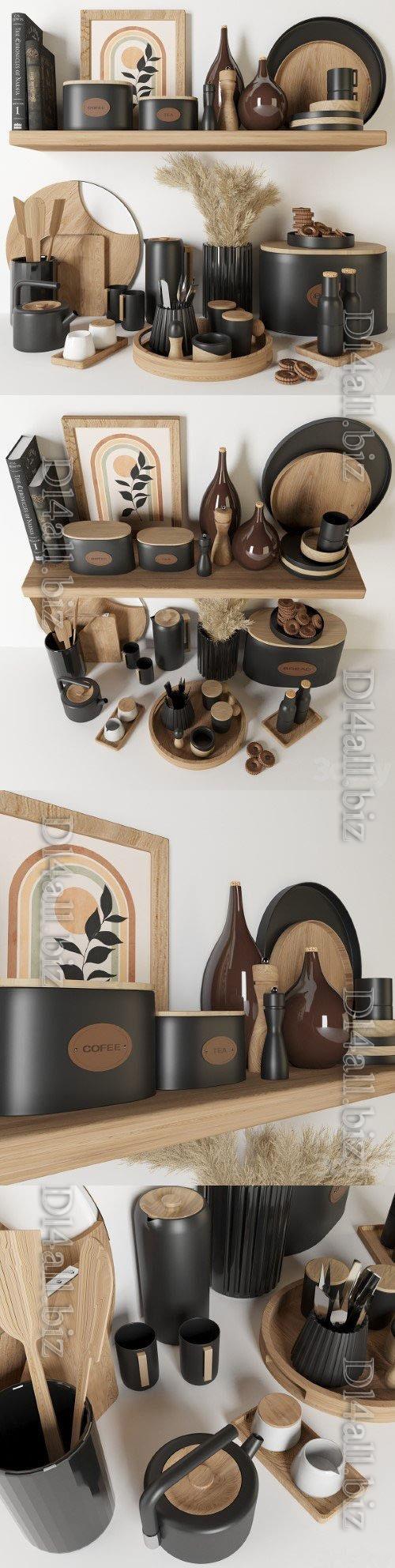 Kitchen accessories 01- 3d model