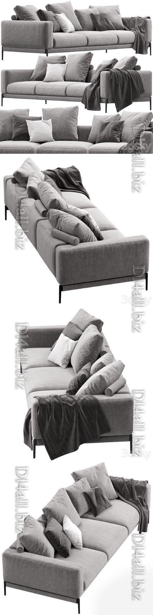 Sofa Flexform Romeo - 3d model