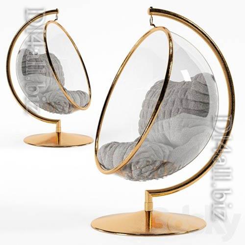 Glass Hanging Chair- 3d model