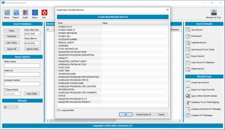 Sante DICOM Worklist Server 2.1.5 (x64)