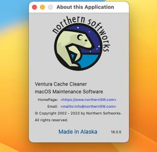 Ventura Cache Cleaner 18.0.5 macOS