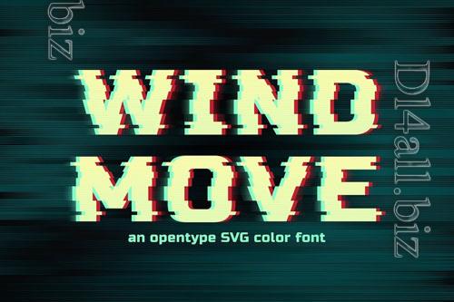 Wind Move font