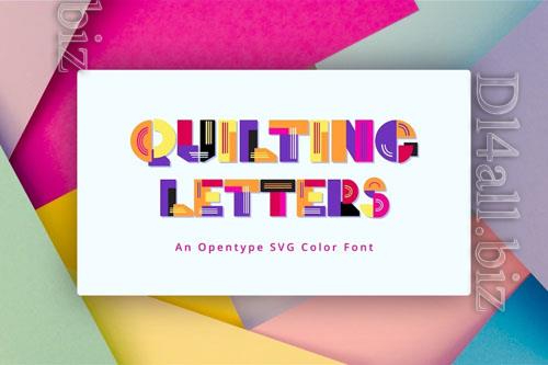Quilting Letters font