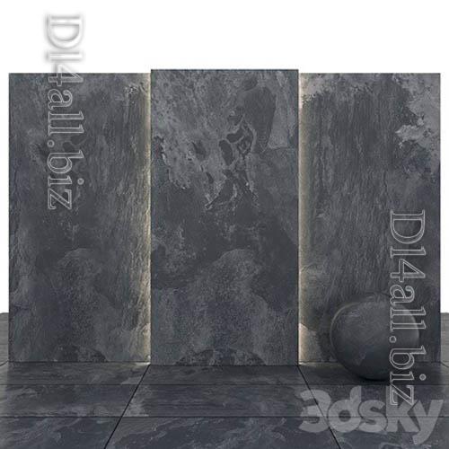 Ardosia dark stone- 3d model