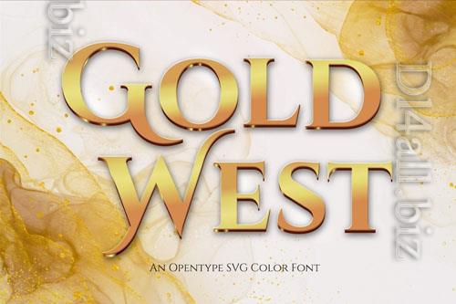 Gold West font