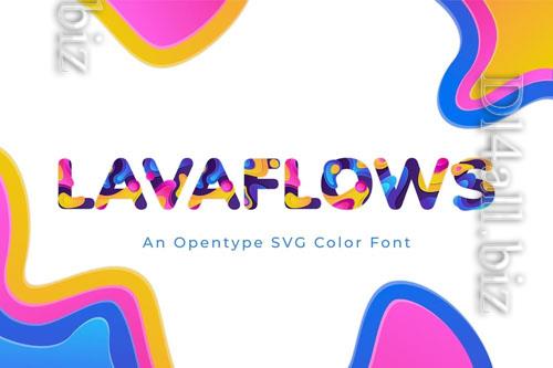Lavaflows font