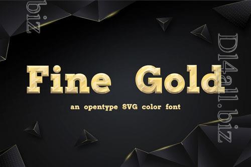 Fine Gold font