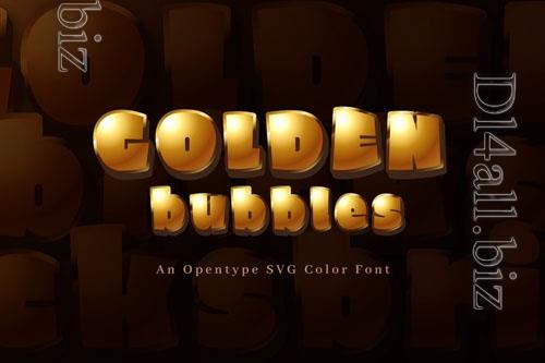 Golden Bubbles font