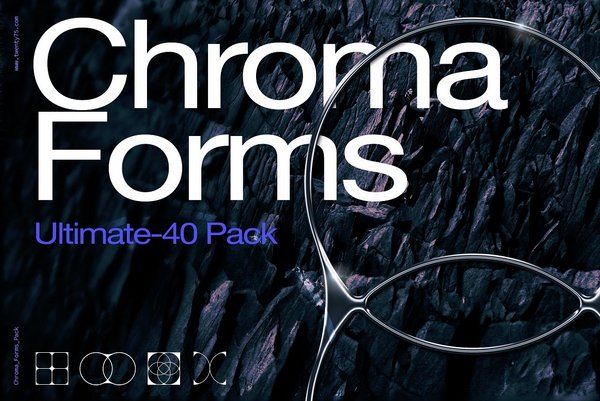 Creative Market - Chroma Forms Ultimate-40 Pack - 6637721 (PSD, PNG)