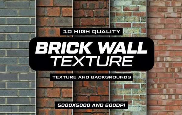 10 Brick Wall Texture (JPG, PNG)