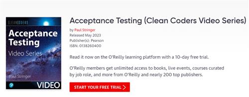 Acceptance Testing (Clean Coders Video Series)