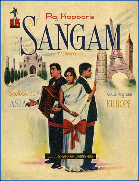 Sangam 1964 1080p BluRay x265 Hindi DDP2 0 ESub - SP3LL