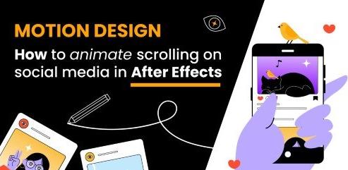 Motion Design Essentials How To Animate Scrolling on Social Media in After Effects |  Download Free
