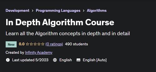 In Depth Algorithm Course
