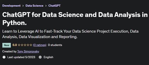 ChatGPT for Data Science and Data Analysis in Python
