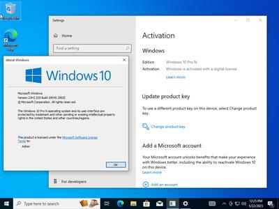 Windows 10 22H2 build 19045.2965 AIO 16in1 Preactivated Multilingual May 2023 (x64) 