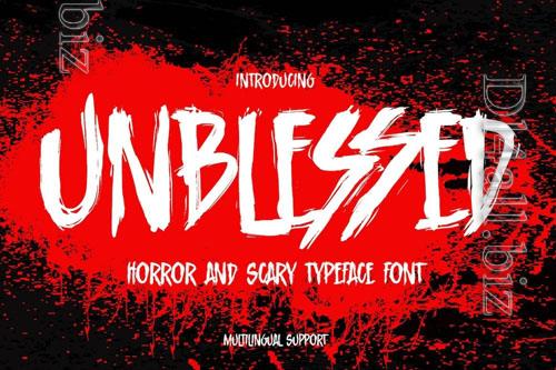 Unblessed font