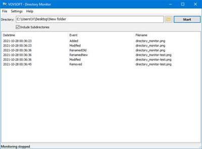 VovSoft Directory Monitor 1.5.0